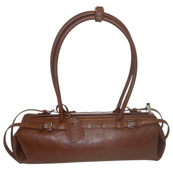 House of Harlow 1960 barrel shoulder bag in brown vegan leather (NWT) - Picture 3 of 4